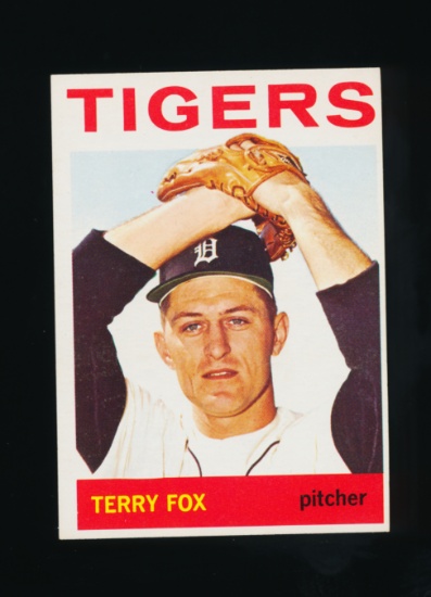 1964 Topps Baseball Card #387 Terry Fox Detroit Tigers