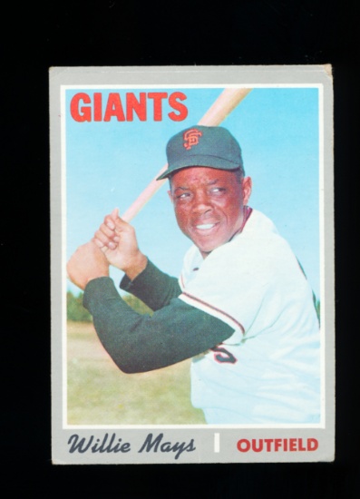 1970 Topps Baseball Card #600 Hall of Famer Willie Mays San Francisco Giant