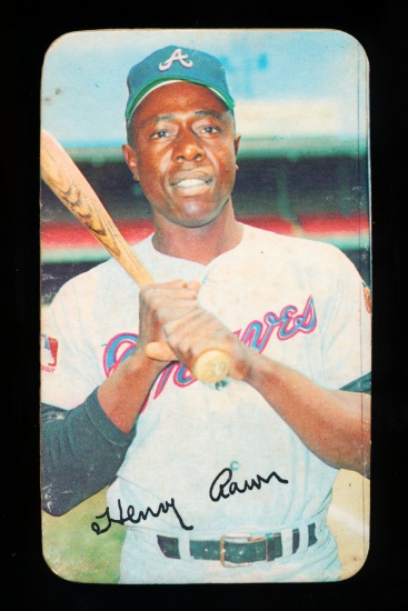 1970 Topps Super Baseball Card #24 Hall of Famer Hank Aaron Atlanta Braves