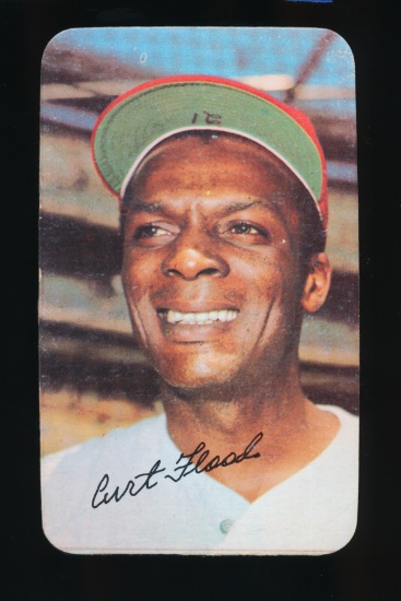1971 Topps Super Baseball Card #41 Curt Flood Washinhgton Senators