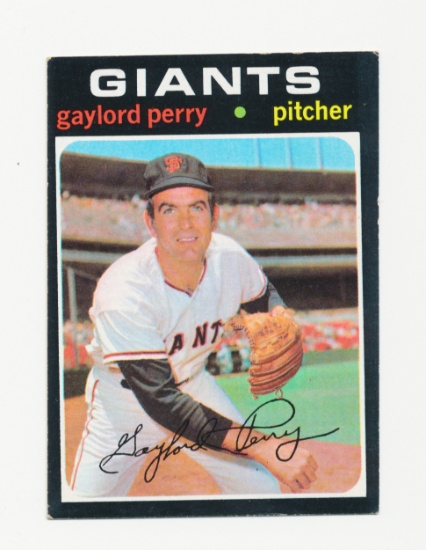 1971 Topps Baseball Card #140 Hall of Famer Gaylord Perry San Francisco Gia