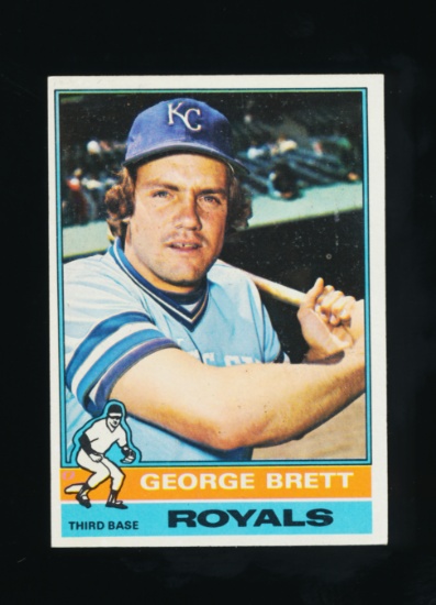 1976 Topps Baseball Card #19 Hall of Famer George Brett Kansas City Royals