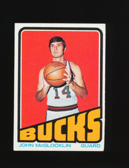 1972-73 Topps Basketball Card #54 John McGlocklin Milwaukee Bucks