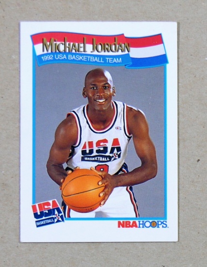 1991 NBA Hoops Basketball Card #579 Michael Jordan USA Basketball