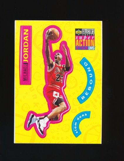 1996 Upper Deck Basketball Sticker Michael Jodan Chicago Bulls