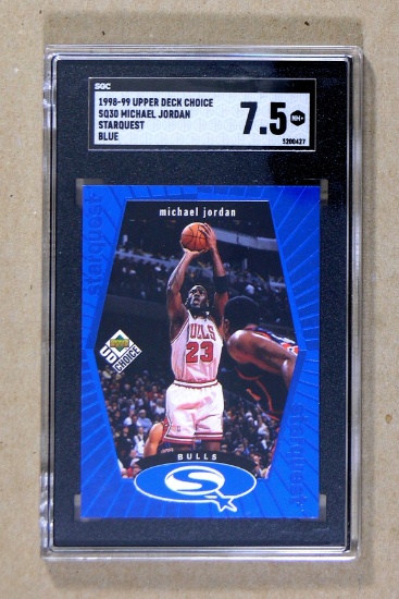 1998-99 Upper Deck Choice Starquest Blue Michael Jordan Chicago Bulls Grade