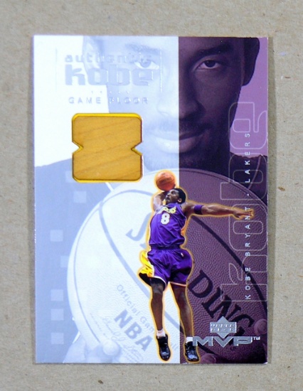 2001 Upper Deck Authentic GAME FLOOR Basketball Card Kobe Bryant Los Angele