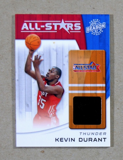 2011 Panini ALL-Stars GAME WORN JERSEY Basketball Card #15 Kevin Durant Okl