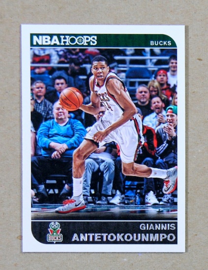 2014-15 Panini Hoops basketball Card #62 Giannis Antetokounmpo Milwaukee Bu