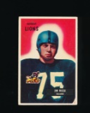 1955 Bowman ROOKIE Football Card #109 Rookie Jim Ricca Detroit Lions