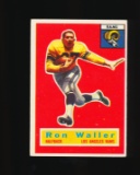 1956 Topps ROOKIE Football Card #102 Rookie Ron Waller Los Angeles Rams