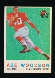 1959 Topps ROOKIE Football Card #102 Rookie Abe Woodson San Francisco 49ers
