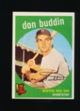 1959 Topps Baseball Card #32 Don Duddin Boston Red Sox
