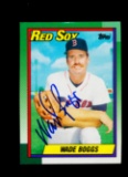 1990 Topps bseball Card #760 Hall of Famer Wade Boggs Boston Red Sox