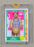 1974-75 Topps Vault Blank Back Proof Basketball Card Don Adams Detoit Pisto