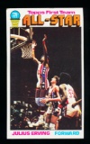 1976-77 Topps Basketball Card #127 Hall of Famer Julius Erving New York Net
