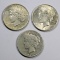 1934 P-D-S Peace Silver Dollars (3Coins)