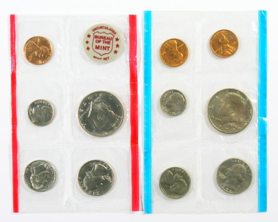 1972 UNC Mint Set Coins