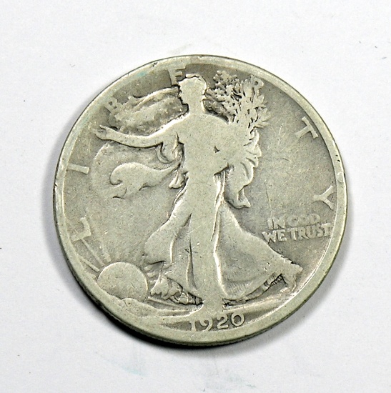 1920-D Walking Liberty Silver Half Dollar