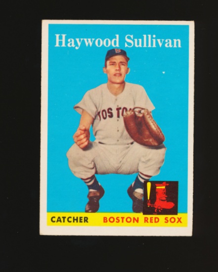 1958 Topps Baseball Card #187 Haywood Sullivan Boston Red Sox