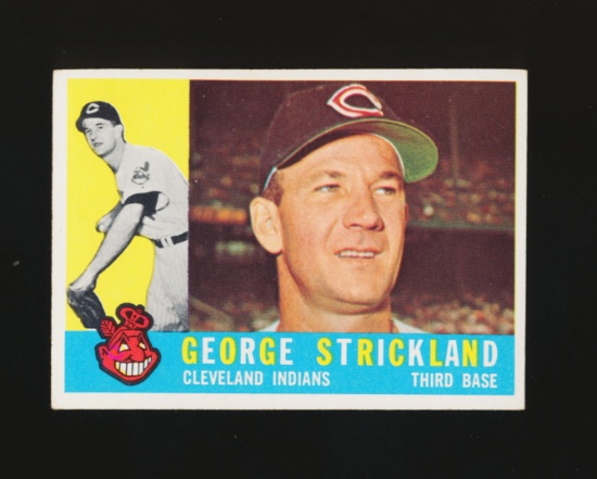 1960 Topps Baseball Card #63 George Strickland Cleveland Indians