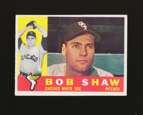 1960 Topps Baseball Card #380 Bob Shaw Chicago White Sox