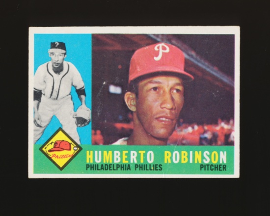 1960 Topps Baseball Card #416 Humberto Robinson Philadelphia Phillies