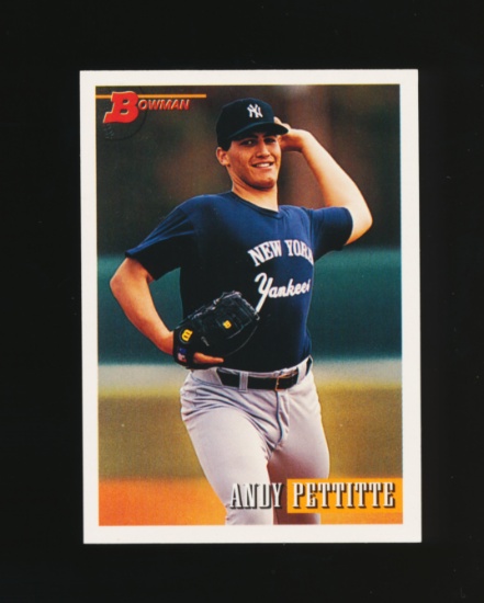 1993 Bowman ROOKIE Baseball Card #103 RookieAndy Pettitte New York Yankees