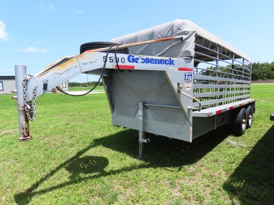 2020 Gooseneck 16' 2 Axle Stock Trailer