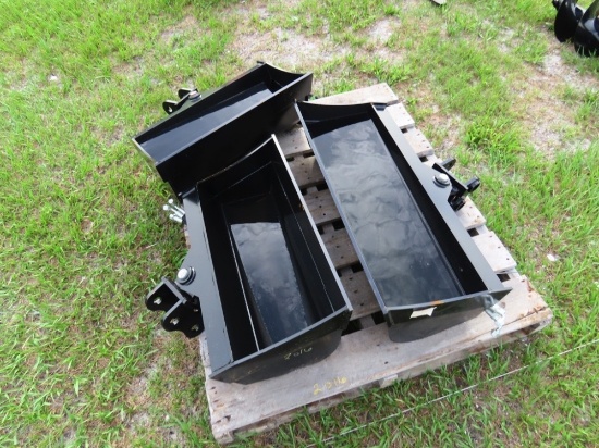 (3) Giyi Hydraulic Tilt buckets