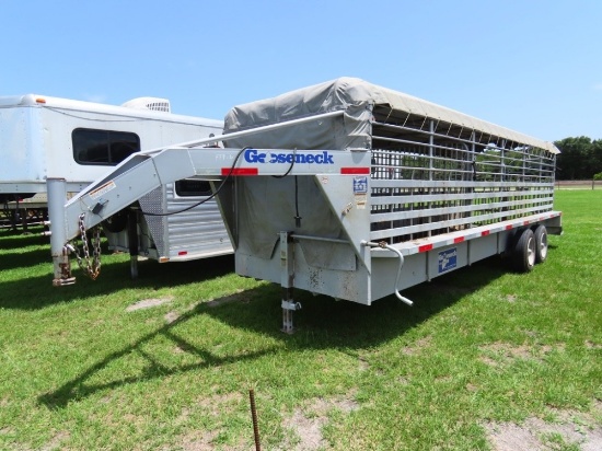 2020 Gooseneck 24' Stock Trailer