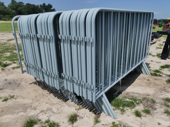 (40) AGT Portable Construction Fence Panels