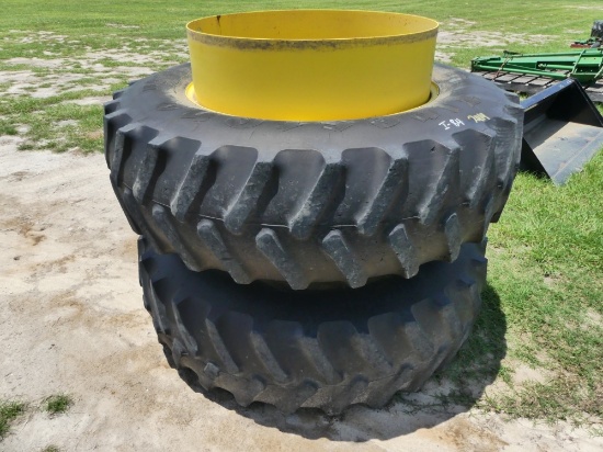 (2) Firestone 18.4-38 Tires