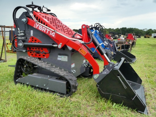 AGT YSRT14 Stand on Track Mini Skid Steer