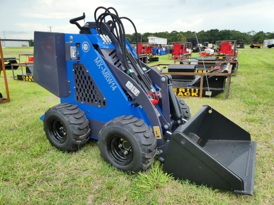 AGT MX-MRW14 Stand on Tire Mini Skid Steer
