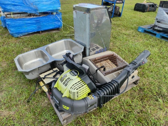 Sink, Ice Maker, & Ryobi