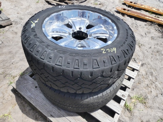 (2) Goodyear Wrangler Tires and Rims