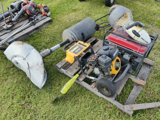 Gas Pressure Washer, Predator 4000 Generator, & Ryobi Saw