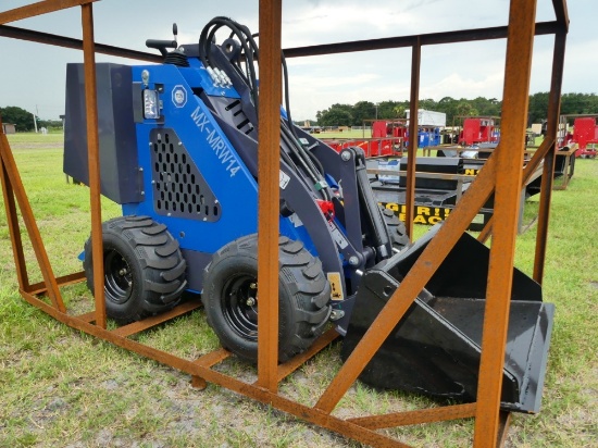 AGT MX-MRW14 Stand on Tire Mini Skid Steer