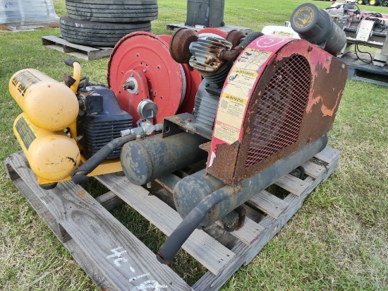 (2) Air Compressors & Hose Reels