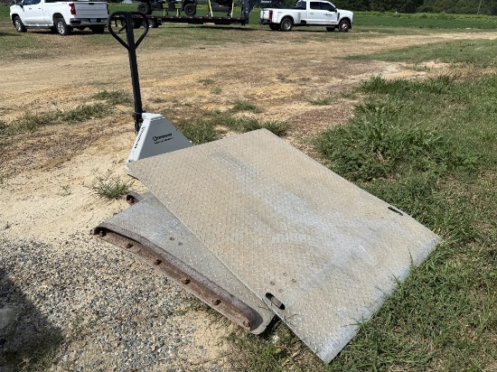 Pallet Jack and 3 Ramps