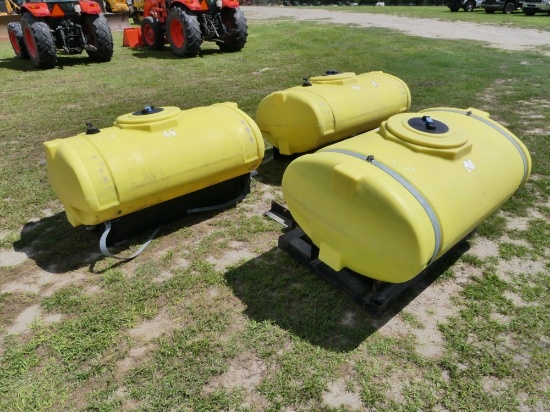 (3) 200 Gal Saddle Tanks