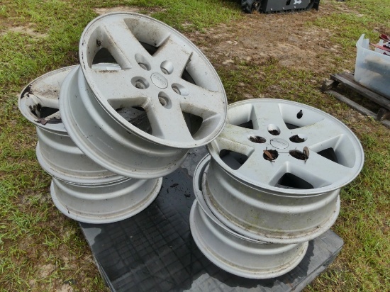(5) 17" Jeep Rims