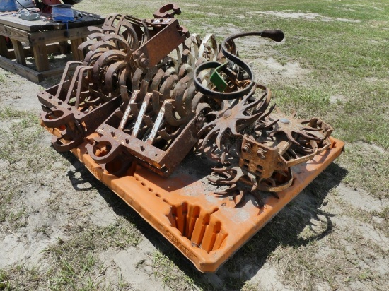 Pallet of Rolling Cultivator Parts