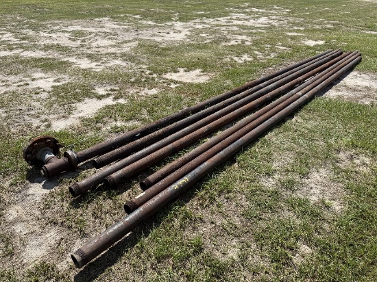 (7) 3" 21' Metal Pipes
