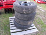 (4) ONE TON TRUCK WHEELS/TIRES
