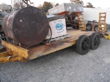 16' HD EQUIPMENT TRAILER, (MISSING WHEEL) NO TITLE, BILL OF SALE ONLY