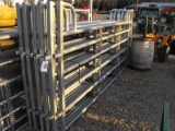 (10) GALVANIZED HD 12' PANELS, 1 AND 10 TIMES YOUR BID