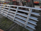(5) 20' CONTINIOUS GALVANIZED FENCE, 1 AND 5 TIMES YOUR BID