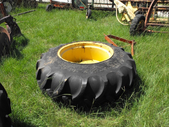 (1) 14.9 X 24 TIRE AND WHEEL